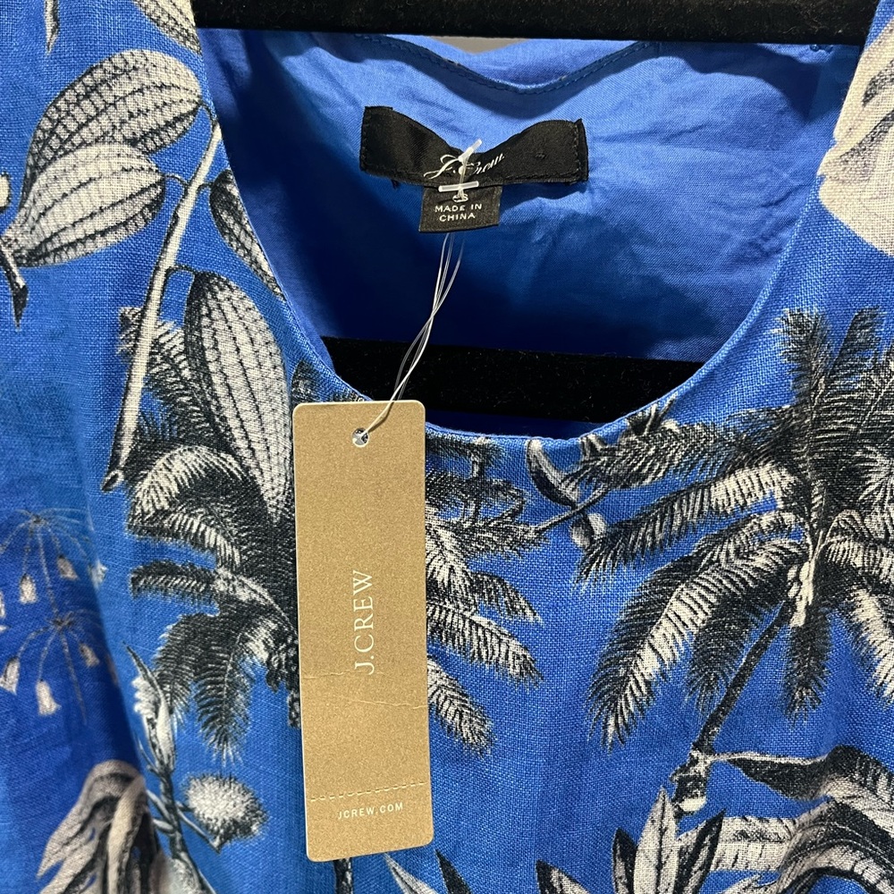J. Crew Floral Blue Sleeveless Maxi Dress - Picture 5 of 15
